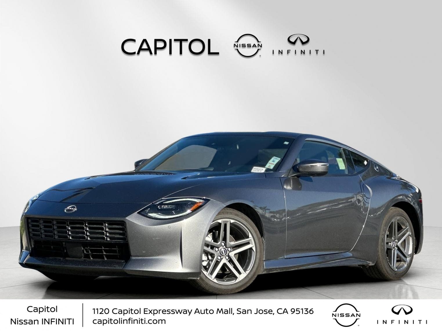 Gray (Gun Metallic) 2024 Nissan Z Sport RWD Coupe Rear-Wheel Drive 9-Speed Automatic