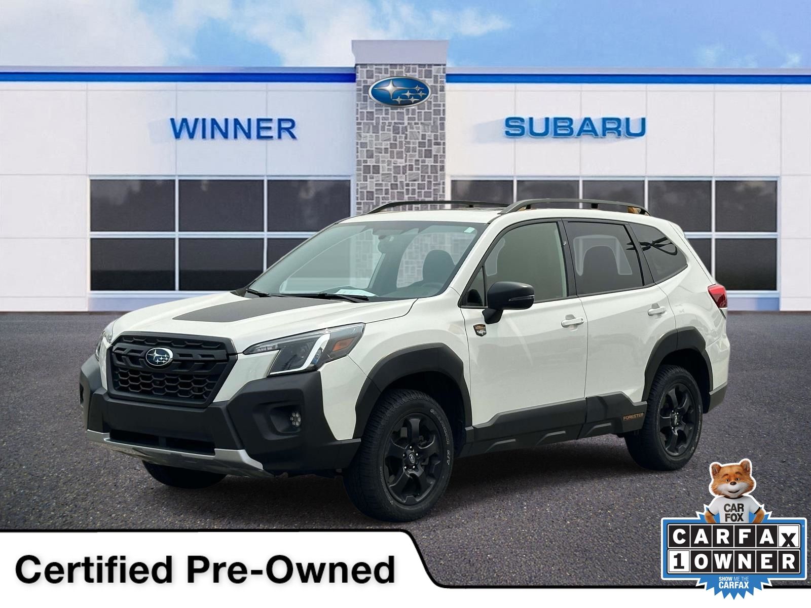 Crystal White Pearl 2023 Subaru Forester SUV / Crossover All-Wheel Drive Continuously Variable Transmission