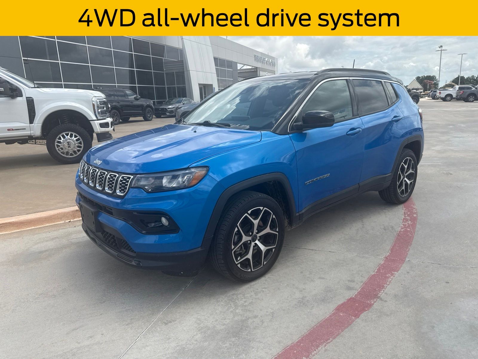 Hydro Blue Pearlcoat 2025 Jeep Compass SUV / Crossover Four-Wheel Drive 8-Speed Automatic