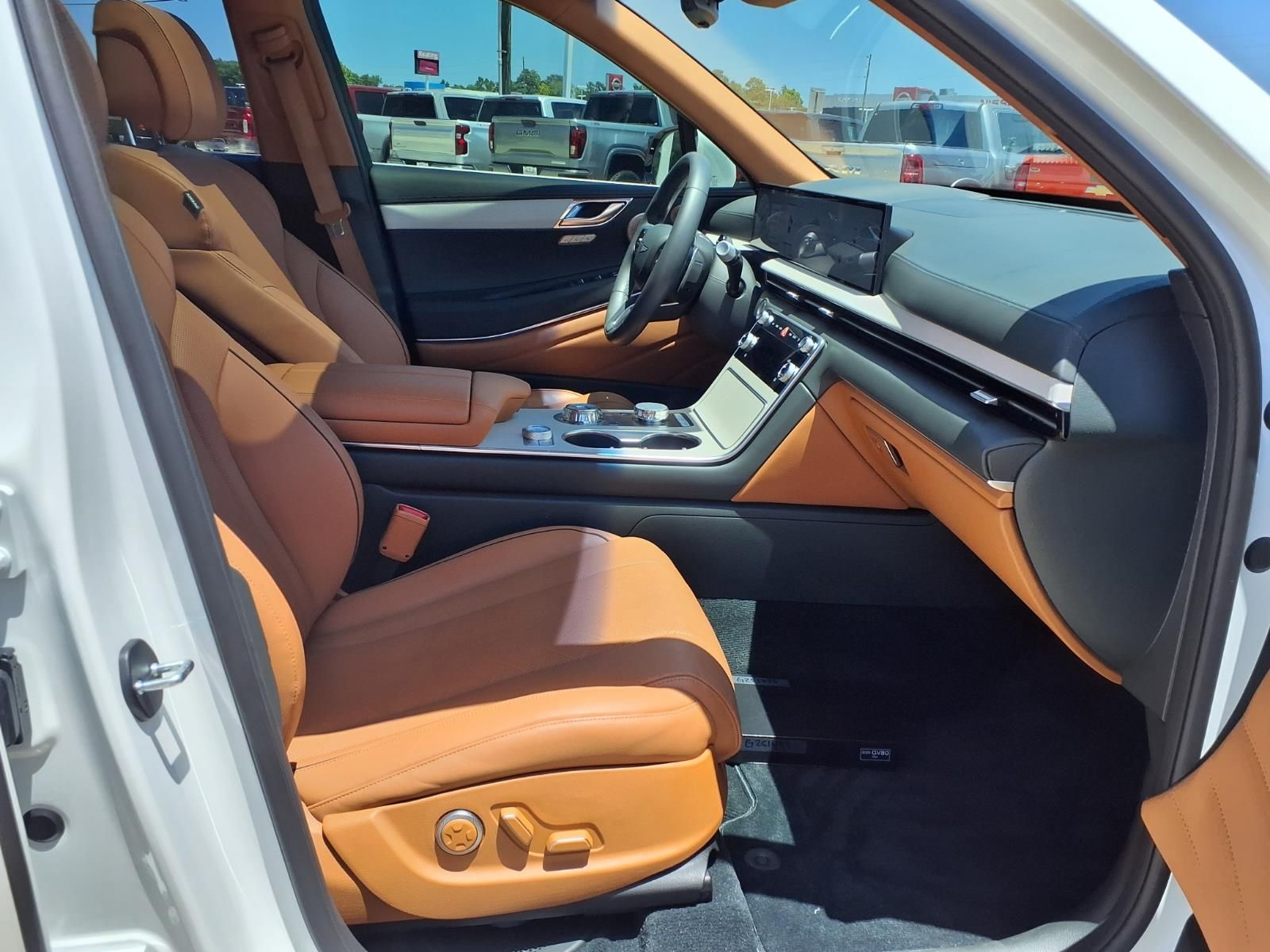 2025 Genesis GV80 3.5T Advanced White at Texan Dodge Chrysler Jeep Ram