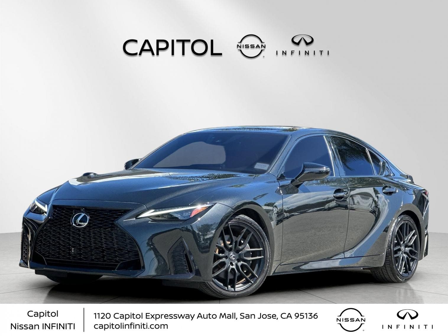Black (Caviar) 2024 Lexus IS 350 F Sport RWD Sedan Rear-Wheel Drive 8-Speed Automatic