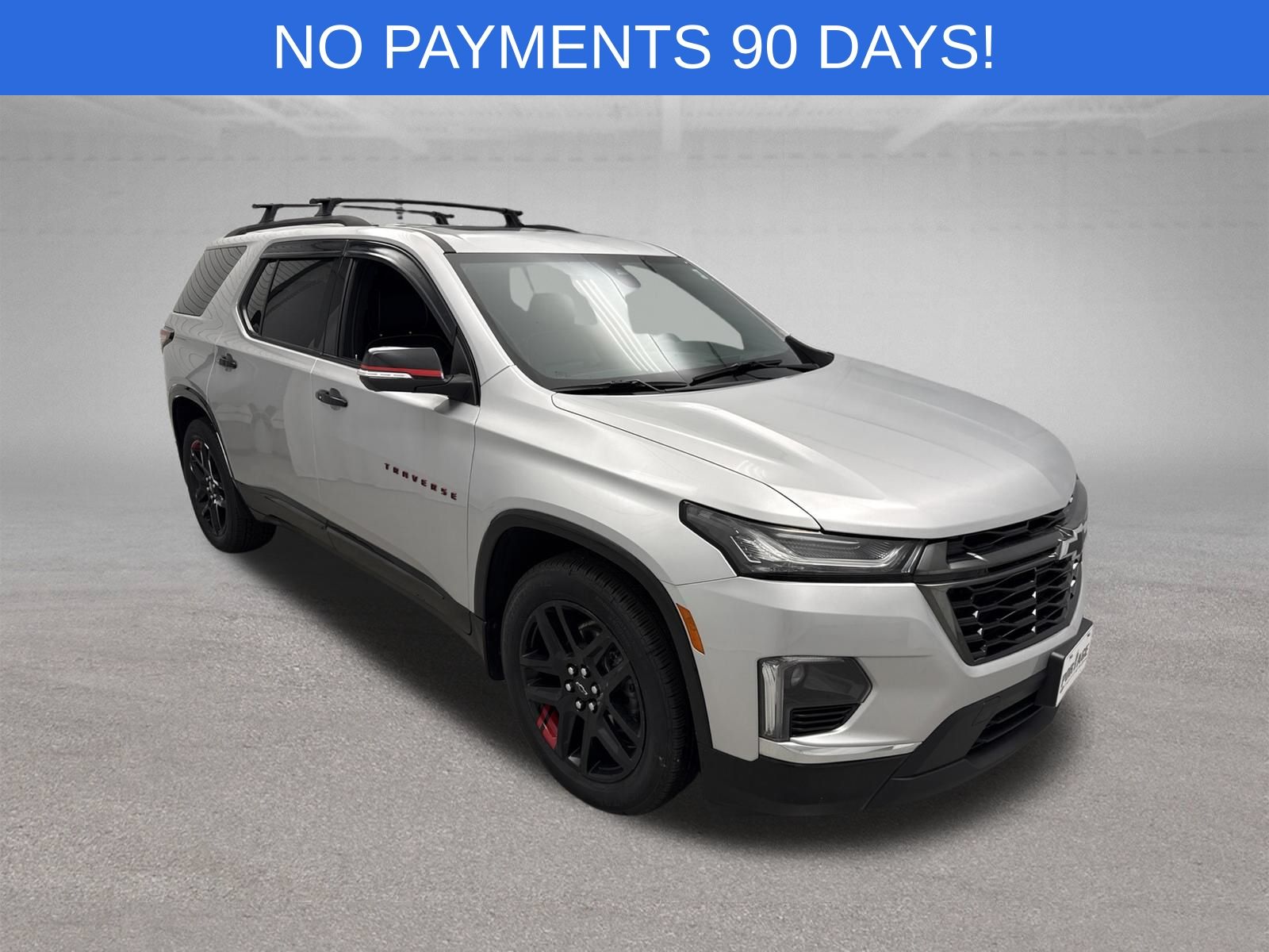 Silver Ice Metallic 2022 Chevrolet Traverse SUV / Crossover Four-Wheel Drive 9-Speed Automatic