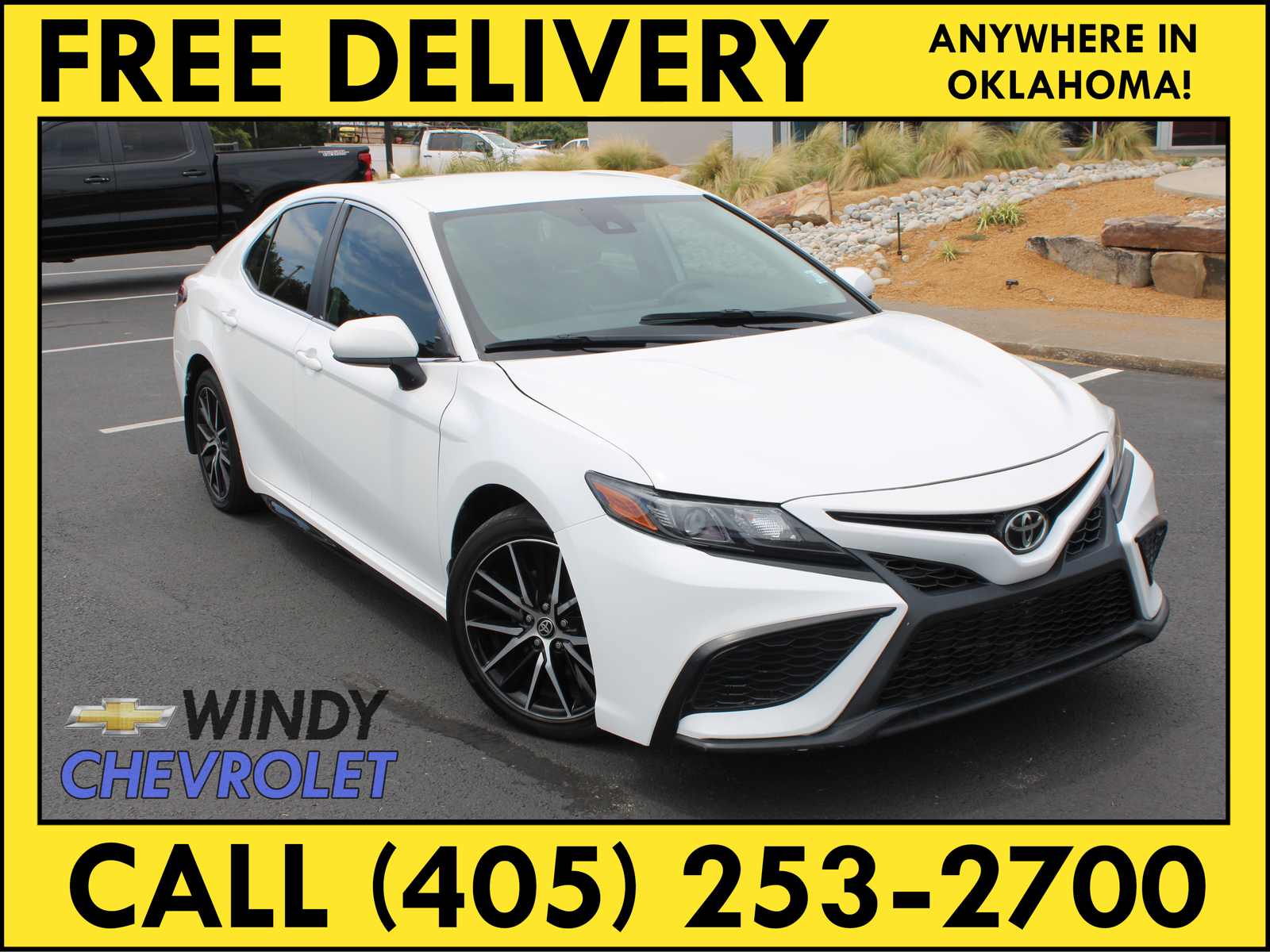 Super White 2021 Toyota Camry Sedan Front-Wheel Drive 8-Speed Automatic