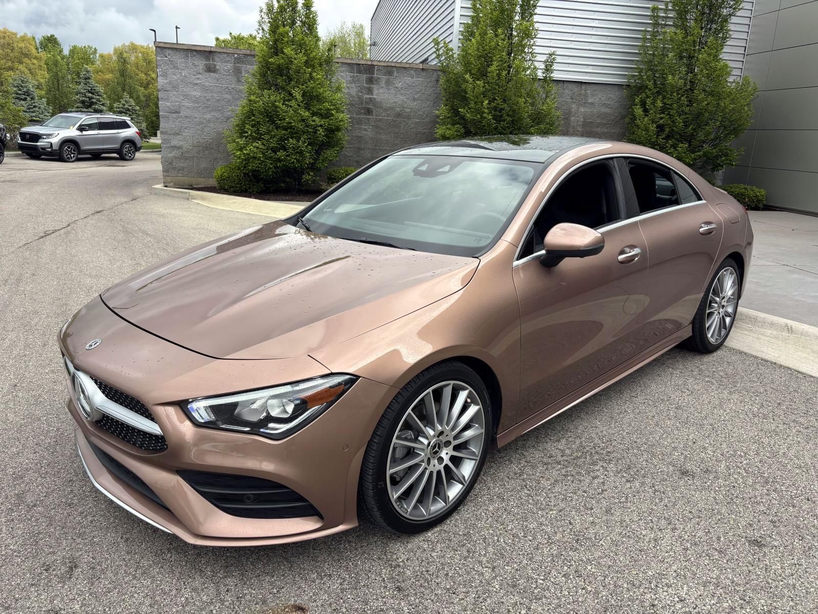 Rose Gold Metallic 2023 Mercedes-Benz CLA 250 4MATIC Coupe All-Wheel Drive 7-Speed Automatic