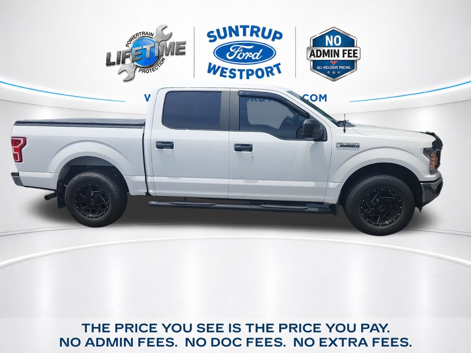 Oxford White 2018 Ford F-150 XL SuperCrew 4WD Pickup Truck Four-Wheel Drive Automatic