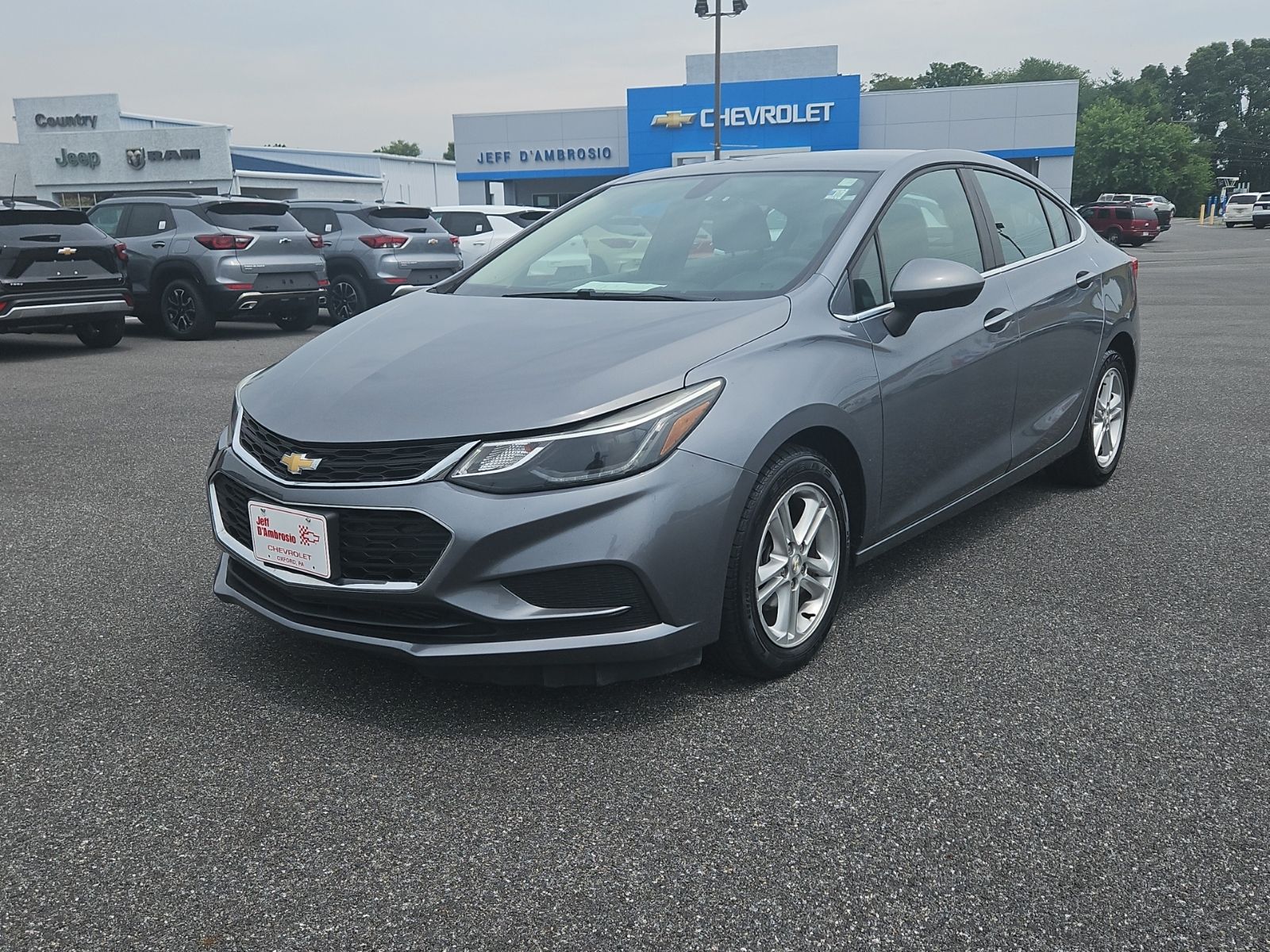 Satin Steel Gray Metallic 2018 Chevrolet Cruze Sedan Front-Wheel Drive 6-Speed Automatic