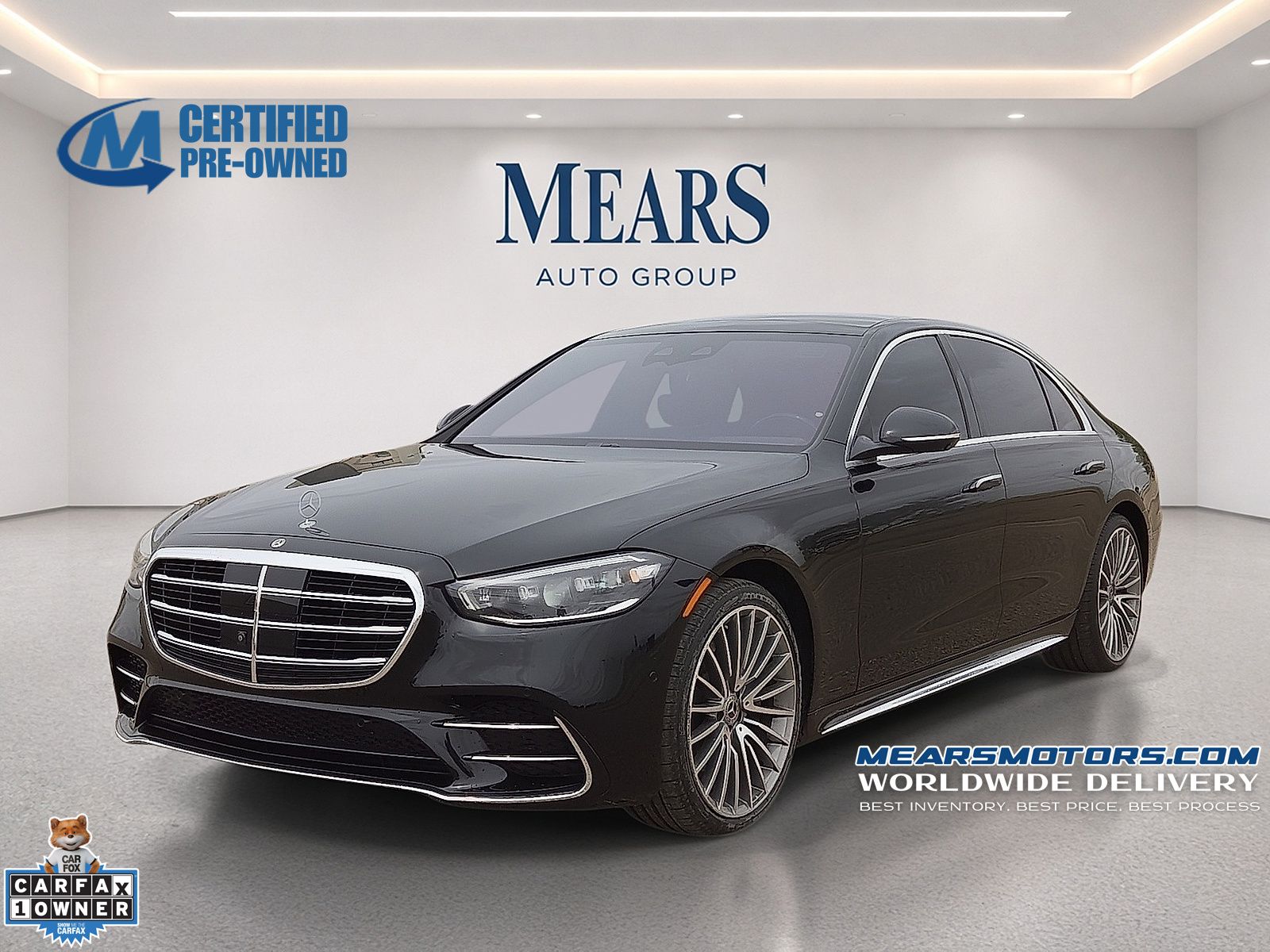 Black 2022 Mercedes-Benz S-Class Sedan All-Wheel Drive 9-Speed Automatic