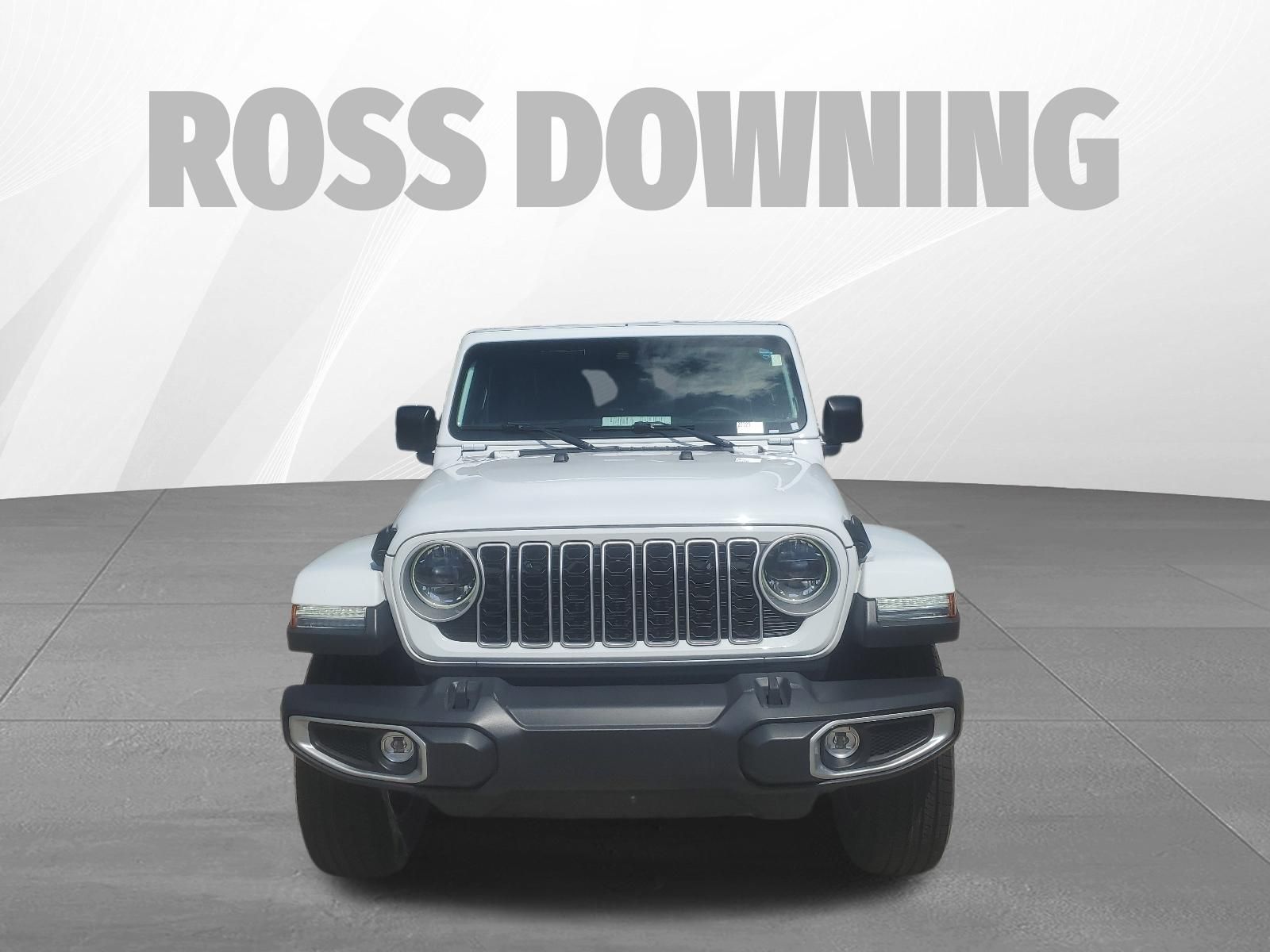 2025 Jeep Wrangler Sahara White at Ross Downing Chevrolet