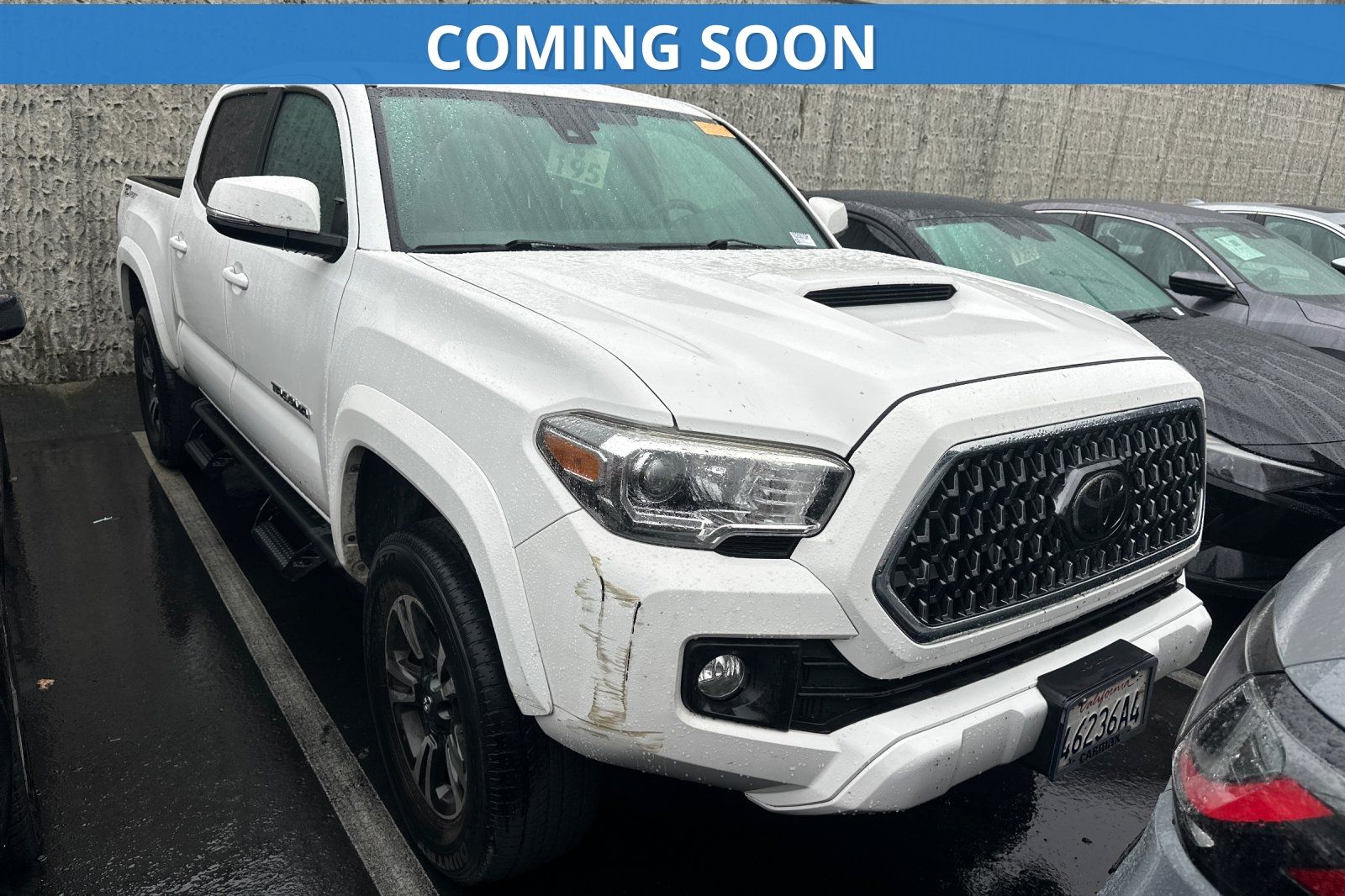 Super White 2019 Toyota Tacoma TRD Sport Double Cab RWD Pickup Truck 4X2 6-Speed Automatic