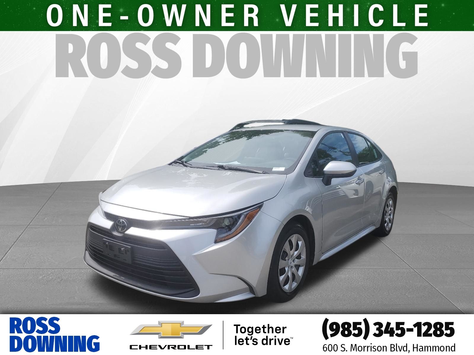 2025 Toyota Corolla LE Silver at Toyota of Kenner
