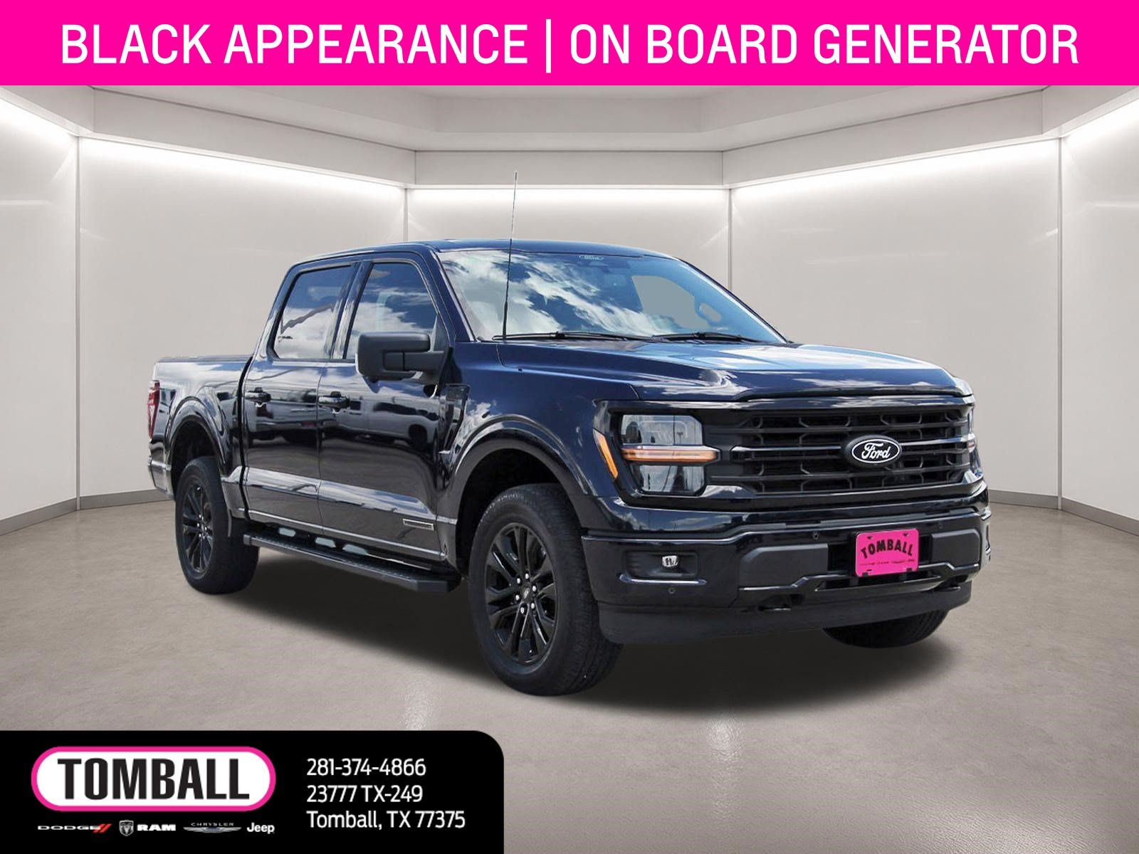 Blue Metallic 2024 Ford F-150 Pickup Truck Four-Wheel Drive Automatic