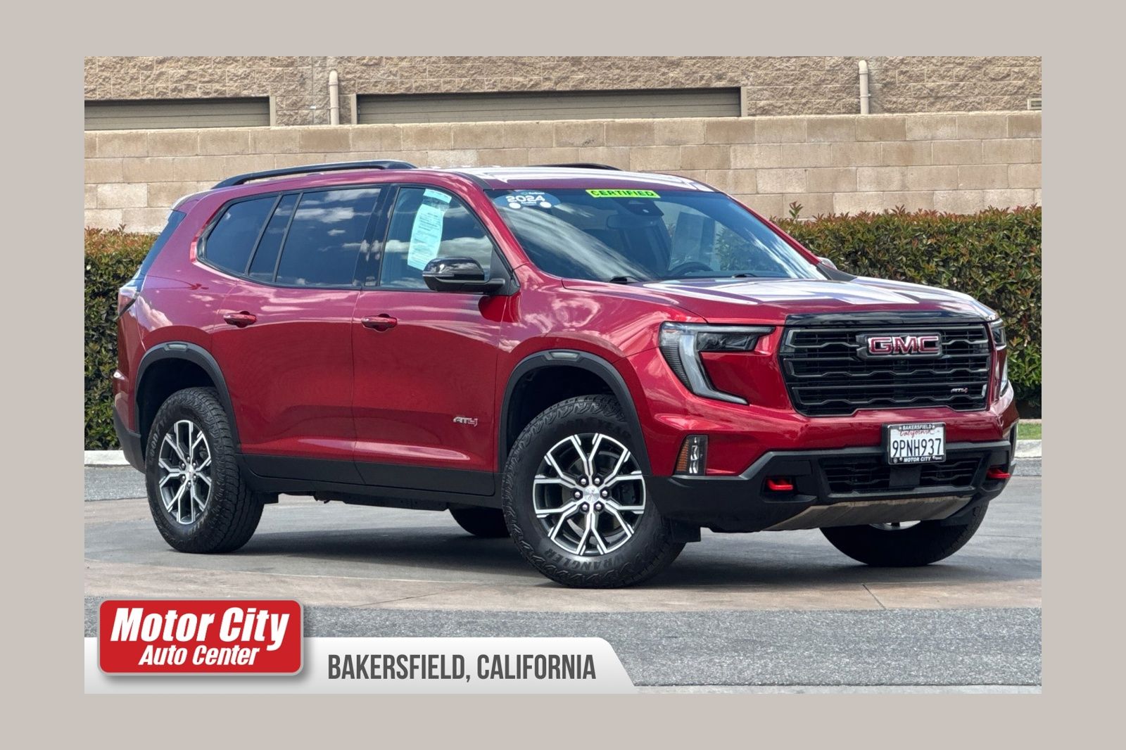 Volcanic Red 2024 GMC Acadia AT4 AWD SUV / Crossover Four-Wheel Drive 8-Speed Automatic