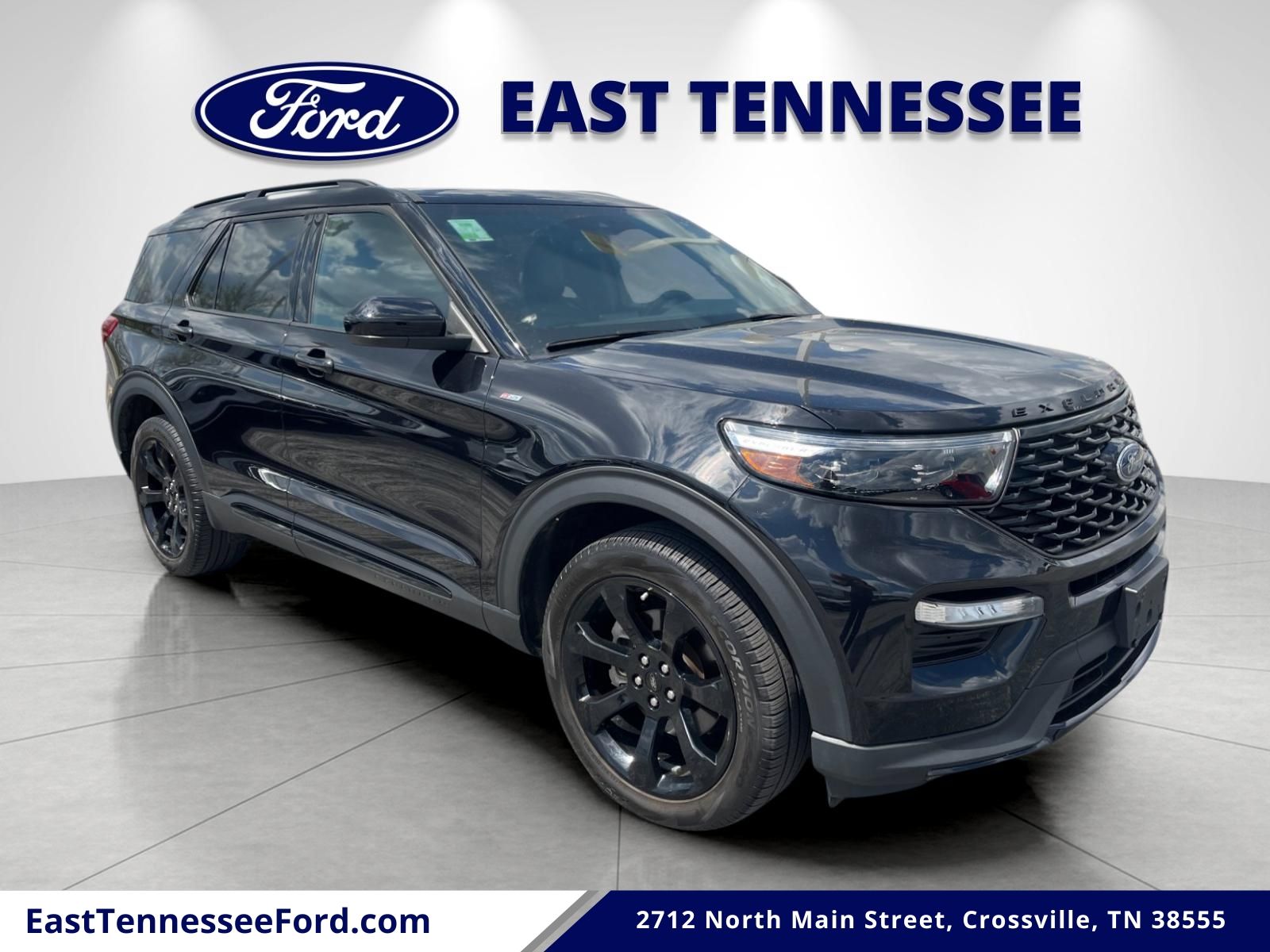 Black Metallic 2024 Ford Explorer ST-Line AWD SUV / Crossover All-Wheel Drive Automatic