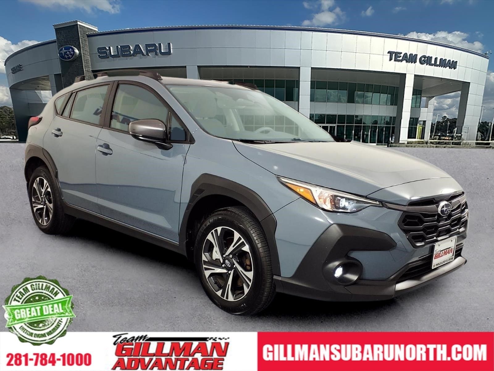 Offshore Blue Metallic 2024 Subaru Crosstrek Premium AWD SUV / Crossover All-Wheel Drive Continuously Variable Transmission