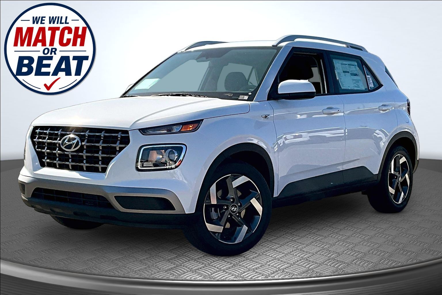 Lunar White 2026 Hyundai Venue SUV / Crossover Front-Wheel Drive Continuously Variable Transmission