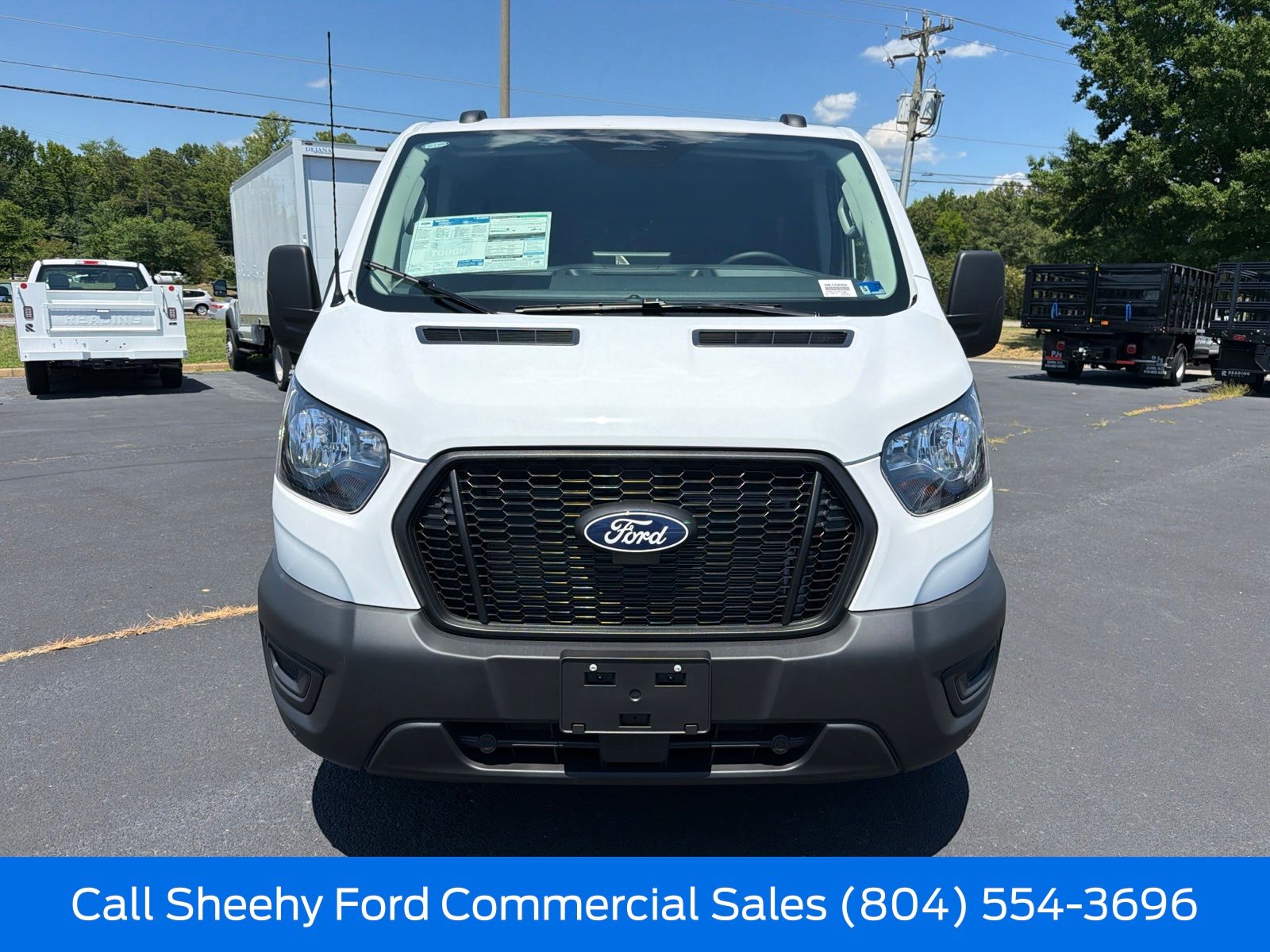 New 2026 Oxford White Ford Low Roof Cargo Van image 3