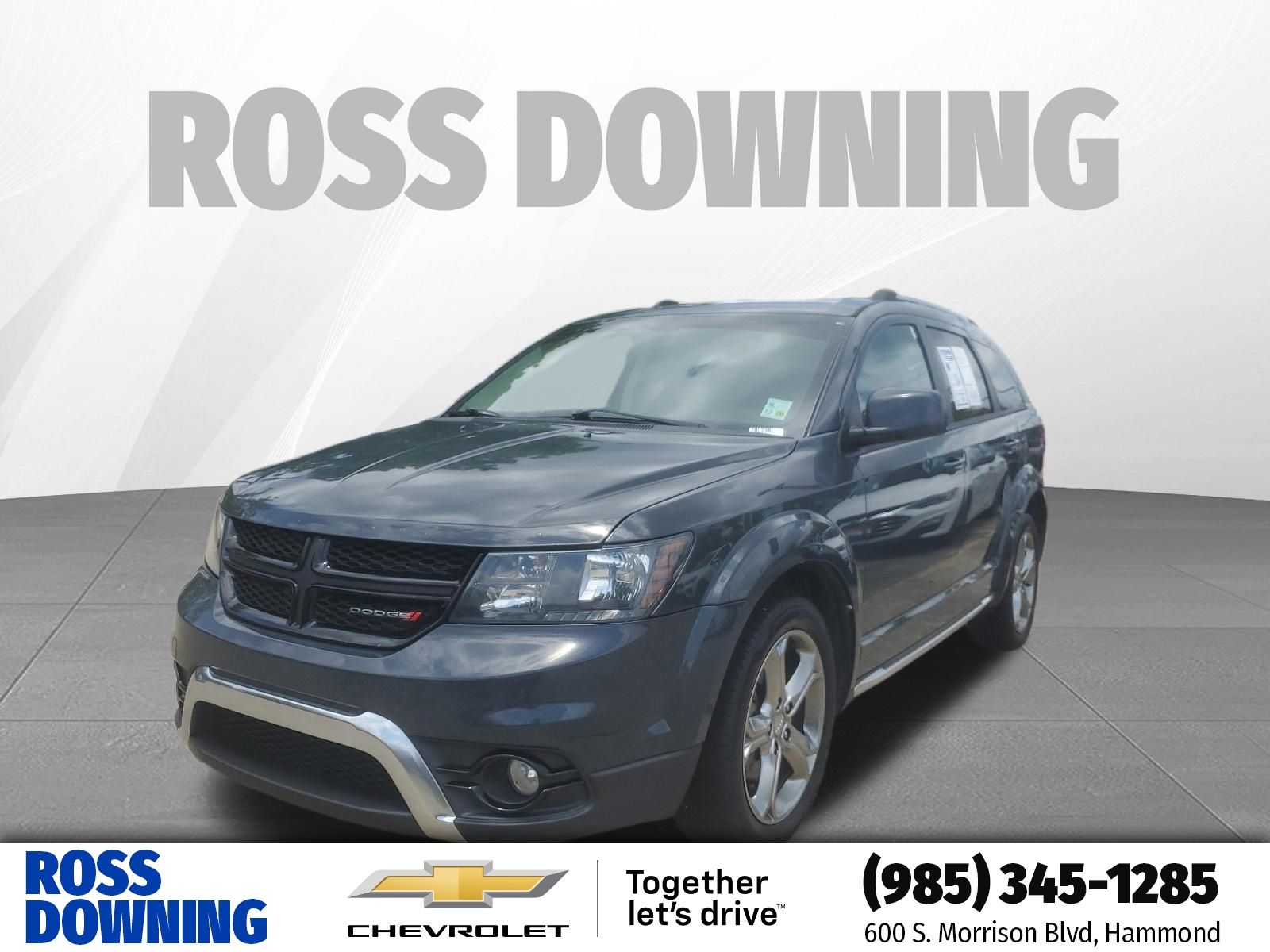 Bruiser Gray Clearcoat 2017 Dodge Journey Crossroad FWD SUV / Crossover Front-Wheel Drive 6-Speed Automatic