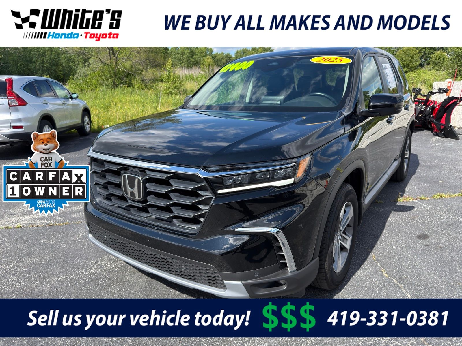 Crystal Black Pearl 2025 Honda Pilot SUV / Crossover All-Wheel Drive Automatic