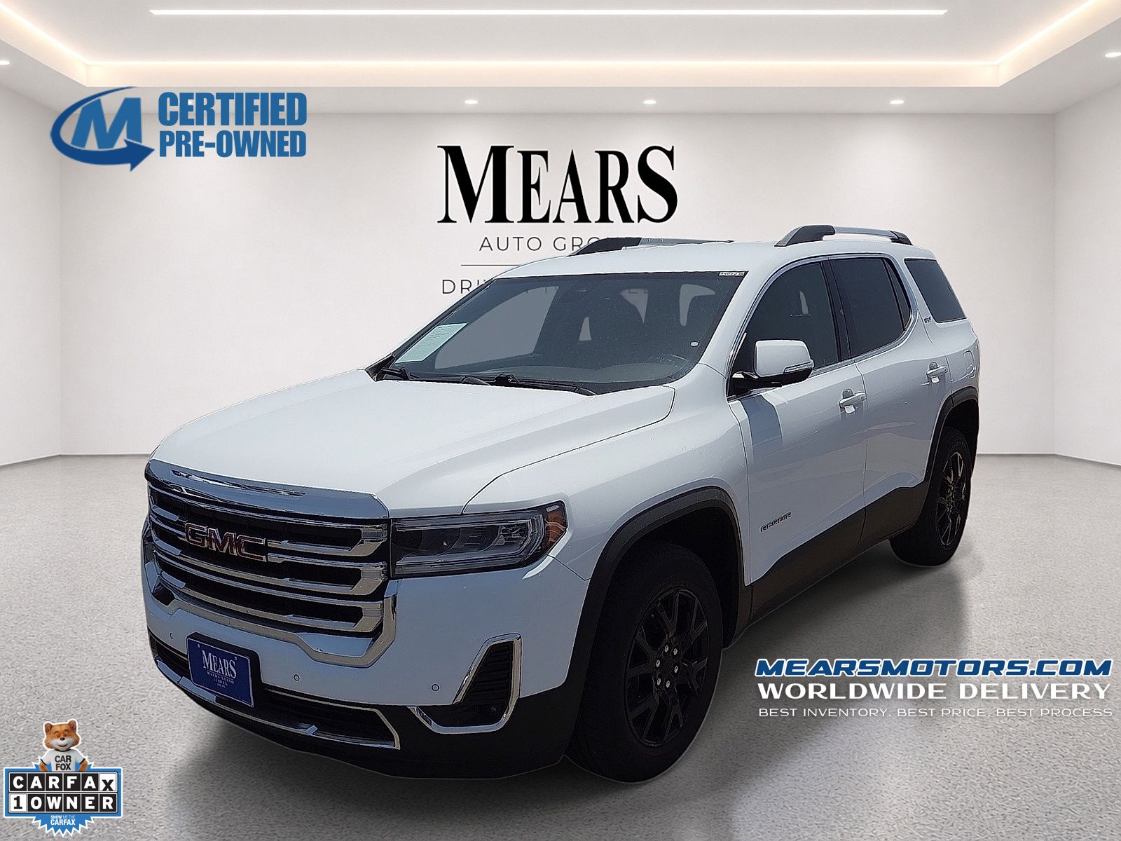 Summit White 2023 GMC Acadia SUV / Crossover Four-Wheel Drive 9-Speed Automatic
