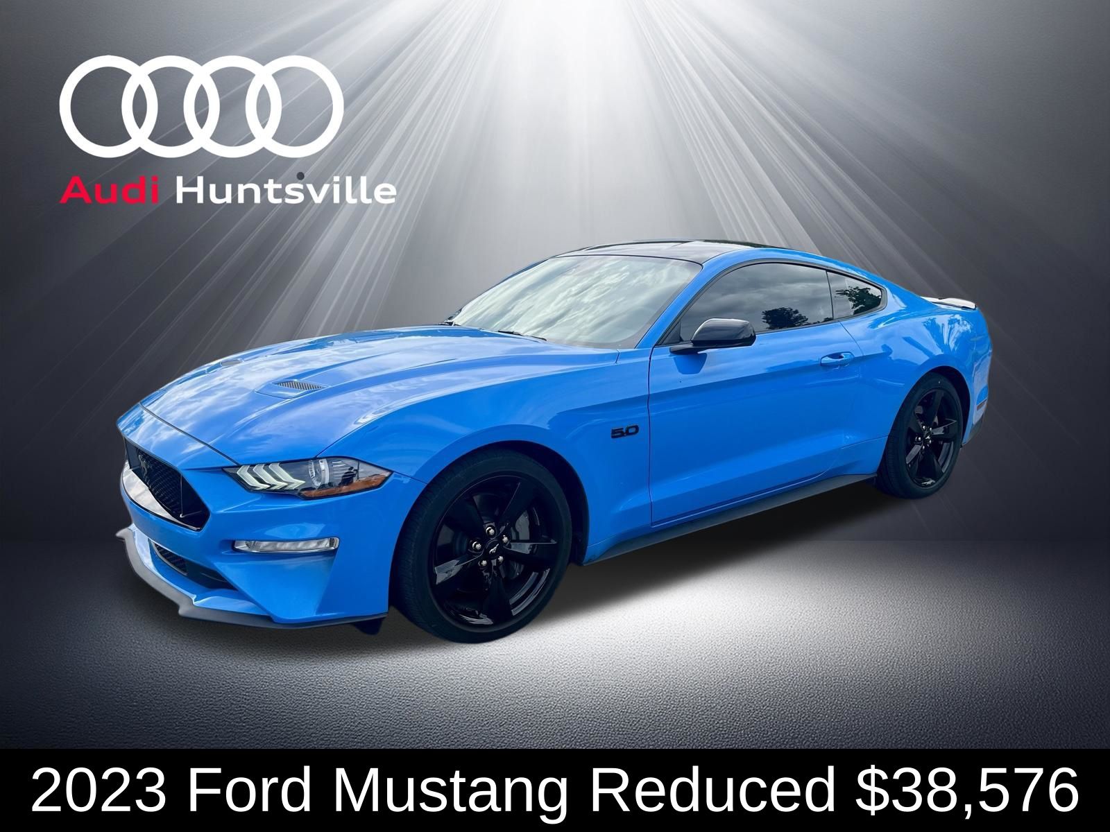 Grabber Blue Metallic 2023 Ford Mustang Coupe Rear-Wheel Drive 6-Speed Manual