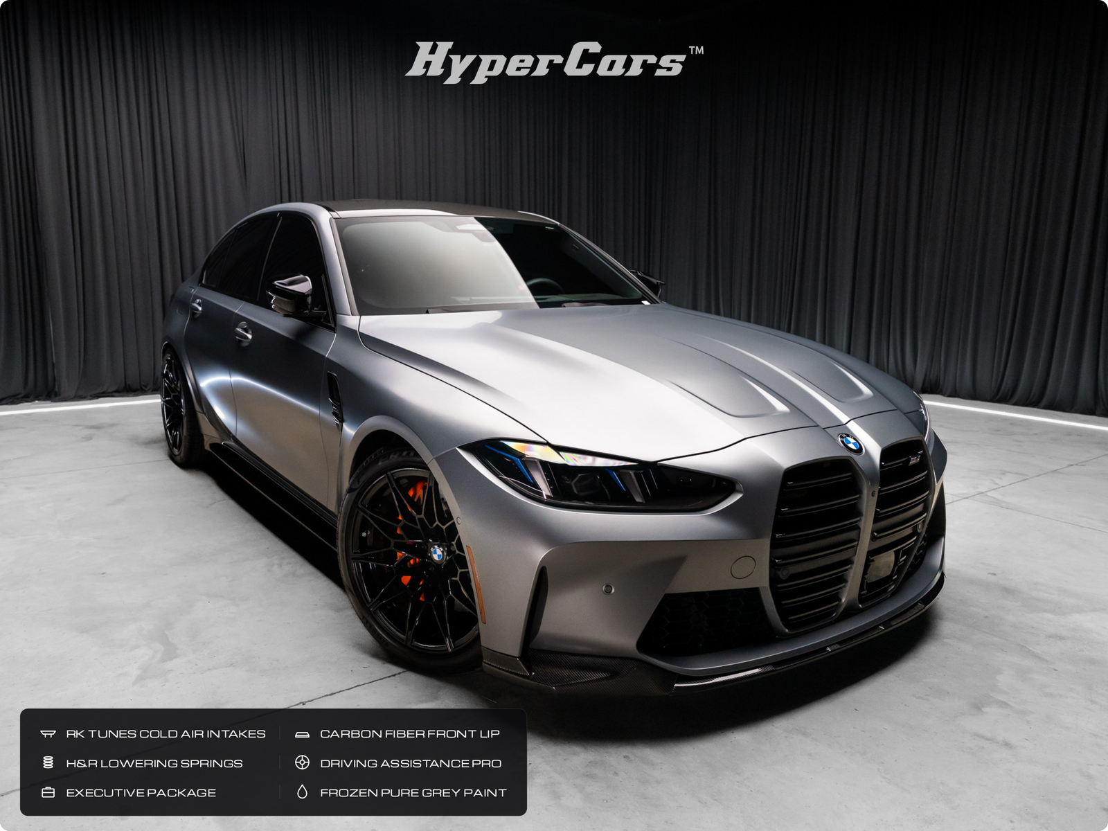 Gray (Frozen Pure Grey II Met) 2026 BMW M3 Competition xDrive Sedan All-Wheel Drive 8-Speed Automatic