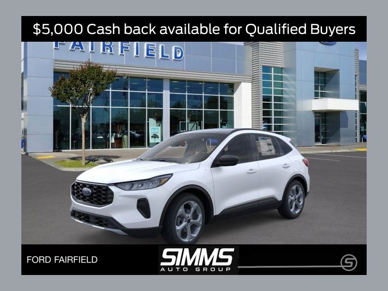 Star White Metallic Tri-Coat 2025 Ford Escape Hybrid ST-Line FWD SUV / Crossover Front-Wheel Drive Continuously Variable Transmission