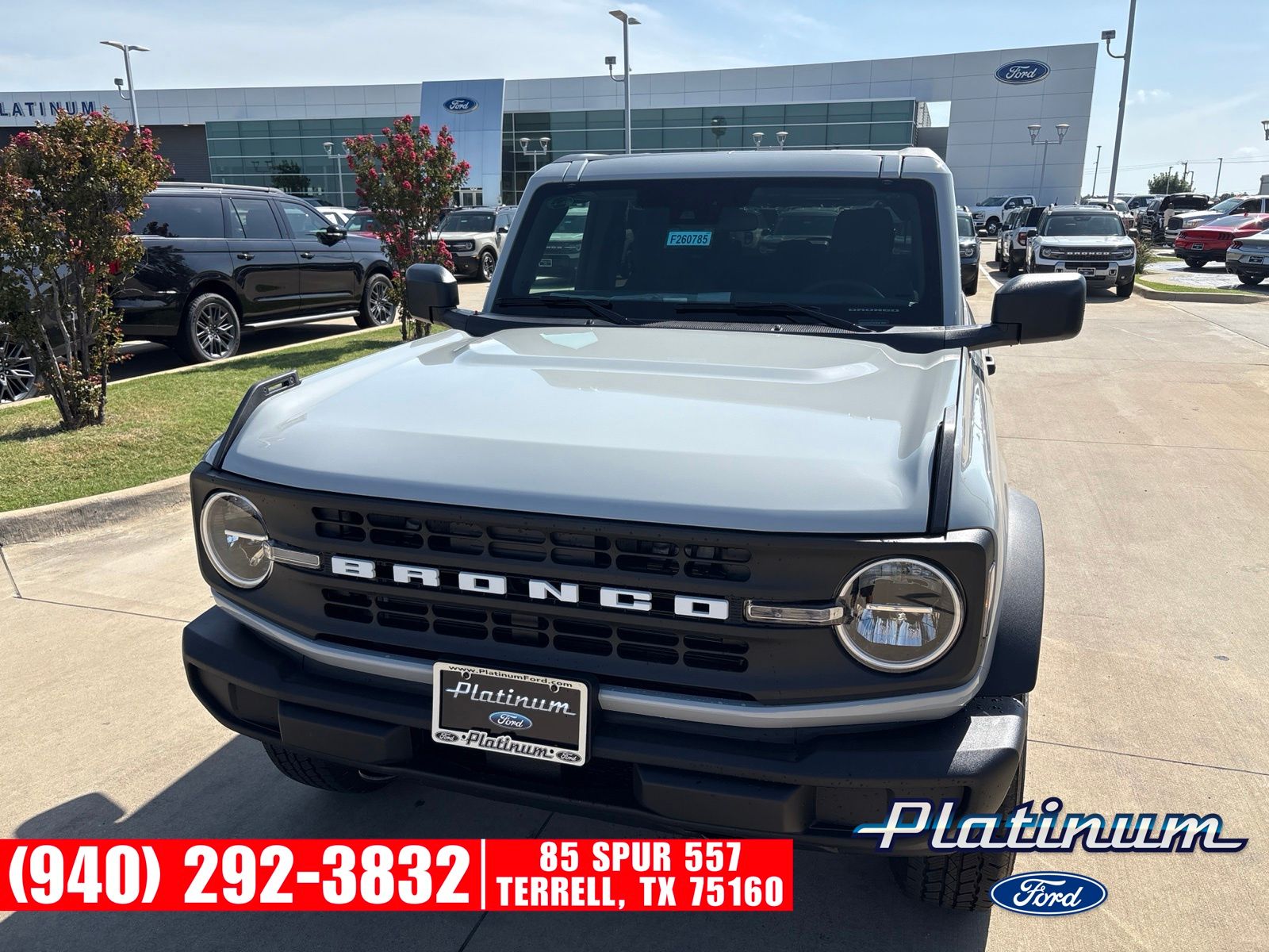 Avalanche Gray 2026 Ford Bronco SUV / Crossover Four-Wheel Drive Automatic