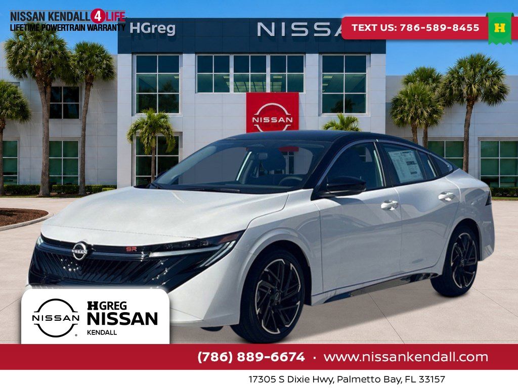Aspen White/Super Black 2026 Nissan Sentra Sedan Front-Wheel Drive Continuously Variable Transmission