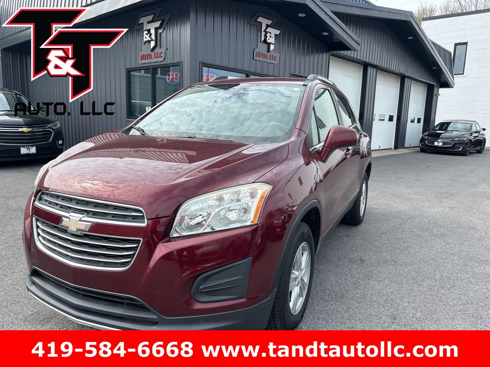 Red (Crimson Metallic) 2016 Chevrolet Trax LT AWD SUV / Crossover All-Wheel Drive 6-Speed Automatic