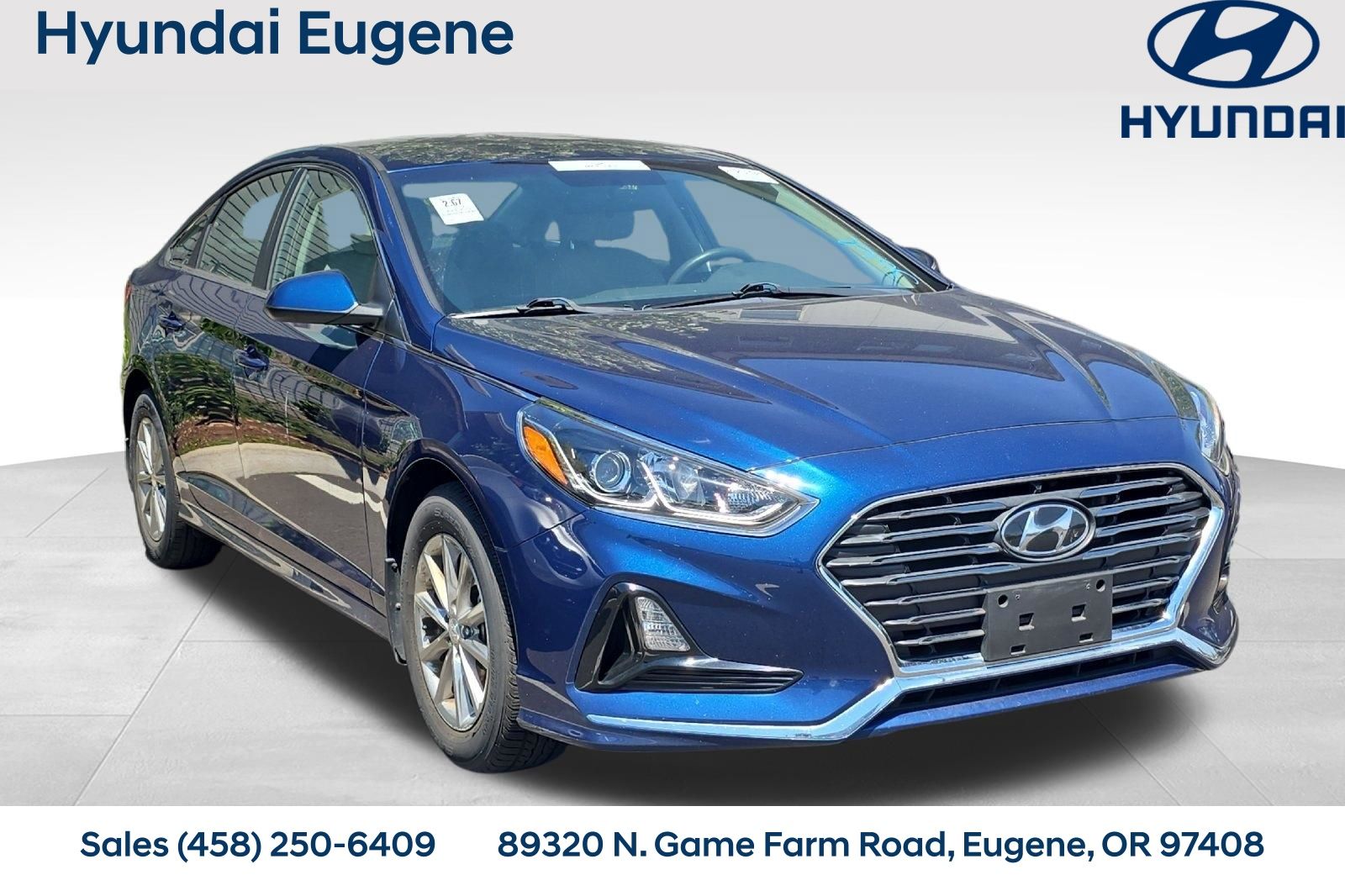 Electric Blue 2019 Hyundai Sonata Sedan Front-Wheel Drive 6-Speed Automatic