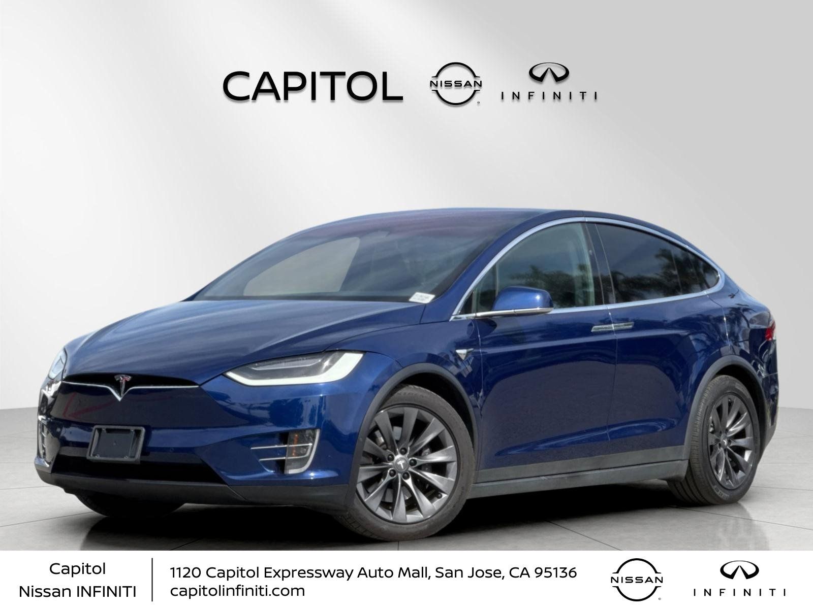Deep Blue Metallic 2018 Tesla Model X 100D AWD SUV / Crossover All-Wheel Drive 1-Speed Automatic