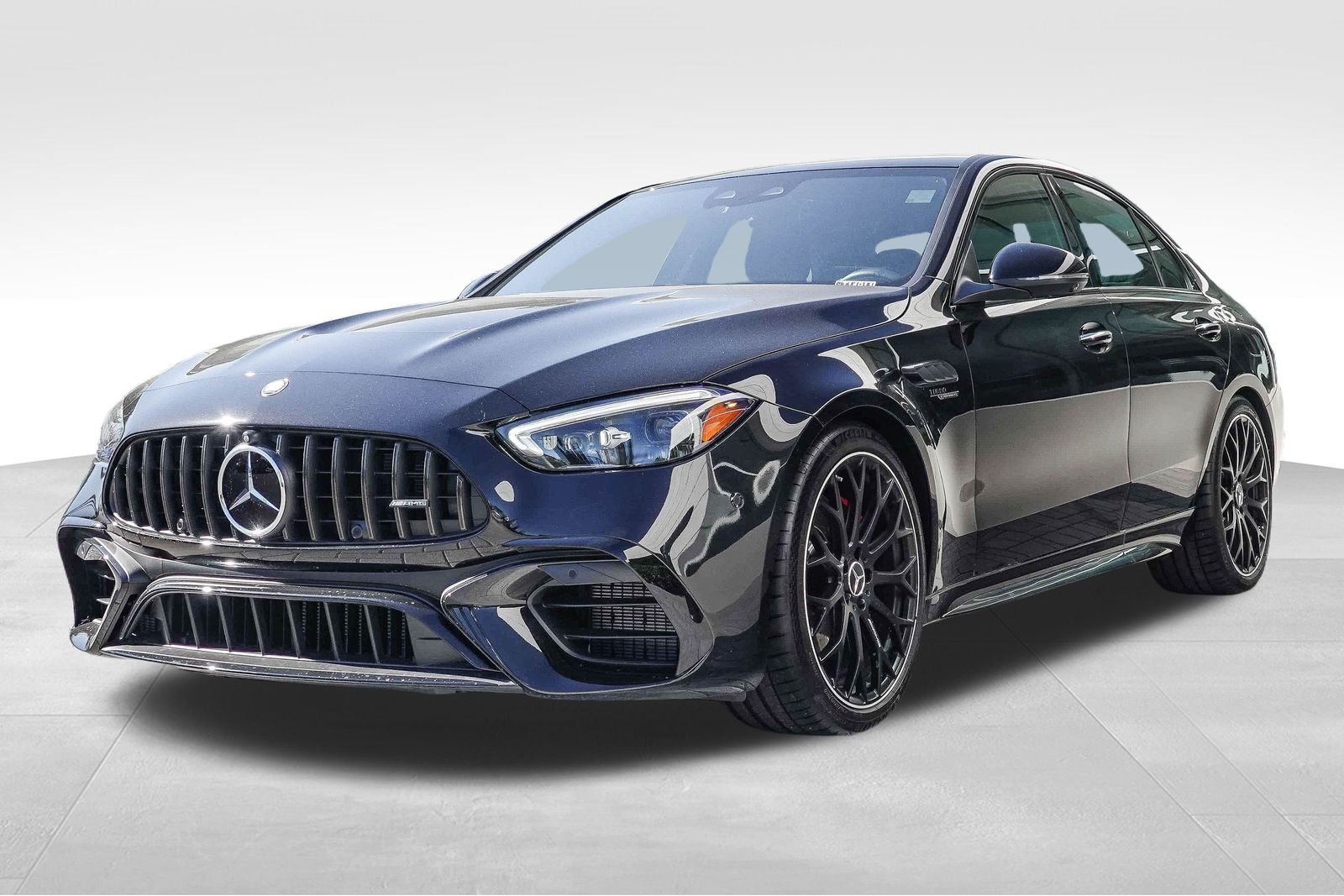 New Obsidian Black Metallic 2024 Mercedes-Benz C-Class C 63 S AMG