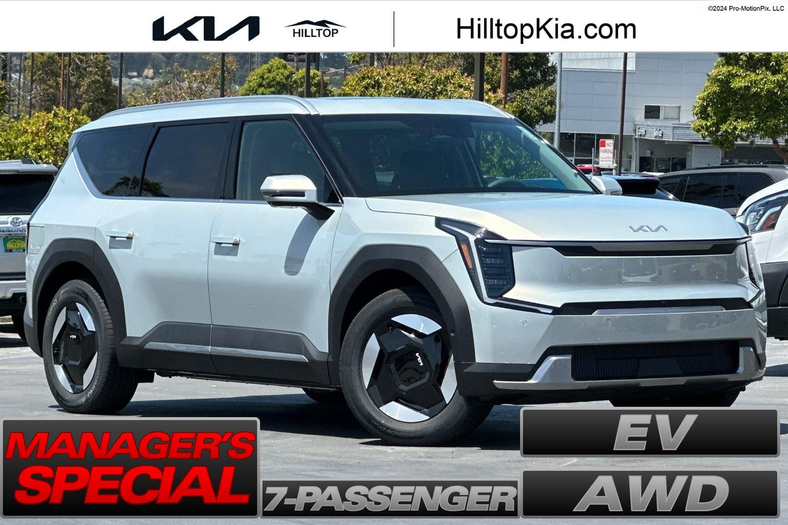 White (Ivory Silver) 2026 Kia EV9 SUV / Crossover All-Wheel Drive 1-Speed Automatic