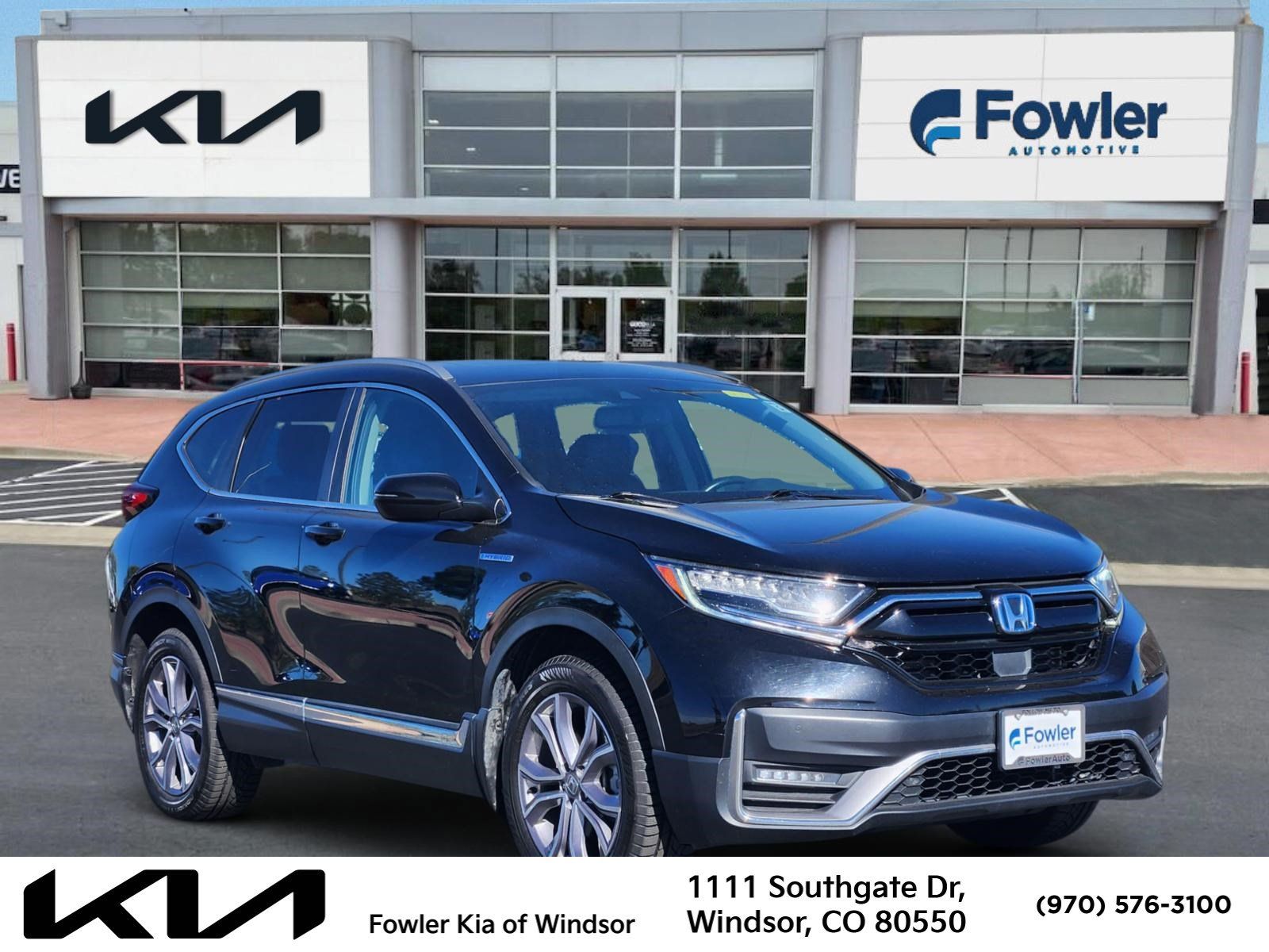 Black 2021 Honda CR-V Hybrid SUV / Crossover All-Wheel Drive Continuously Variable Transmission