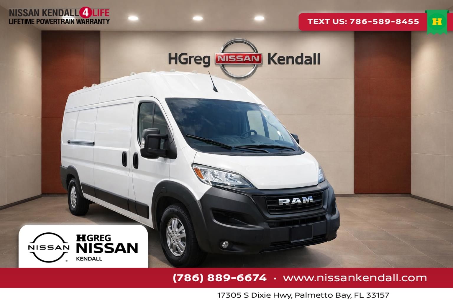Bright White Clearcoat 2025 RAM ProMaster Van 9-Speed Automatic