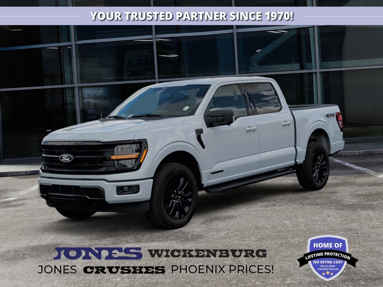 White Metallic 2025 Ford F-150 Pickup Truck Four-Wheel Drive Automatic