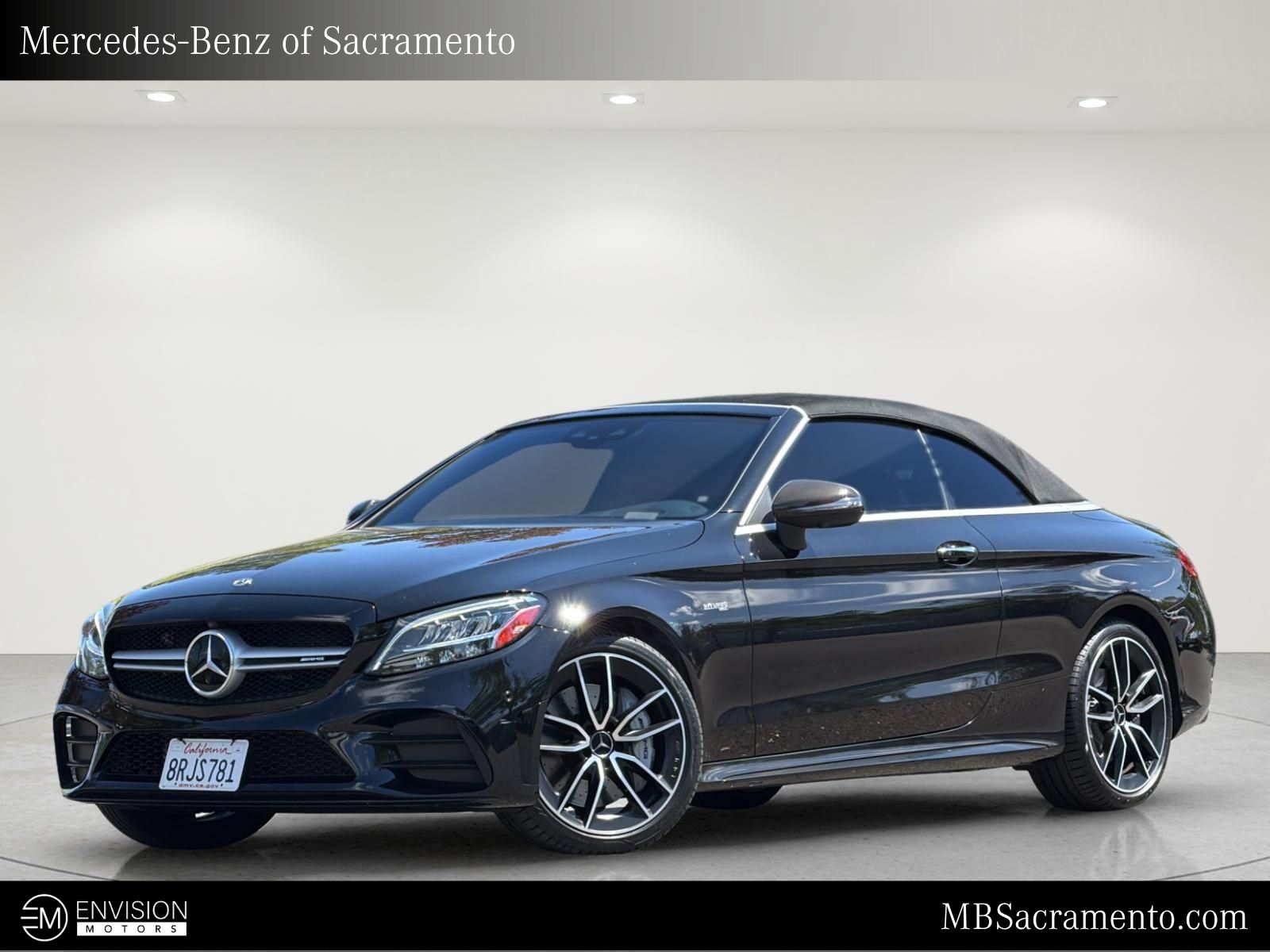Black 2020 Mercedes-Benz C-Class Convertible All-Wheel Drive 9-Speed Automatic