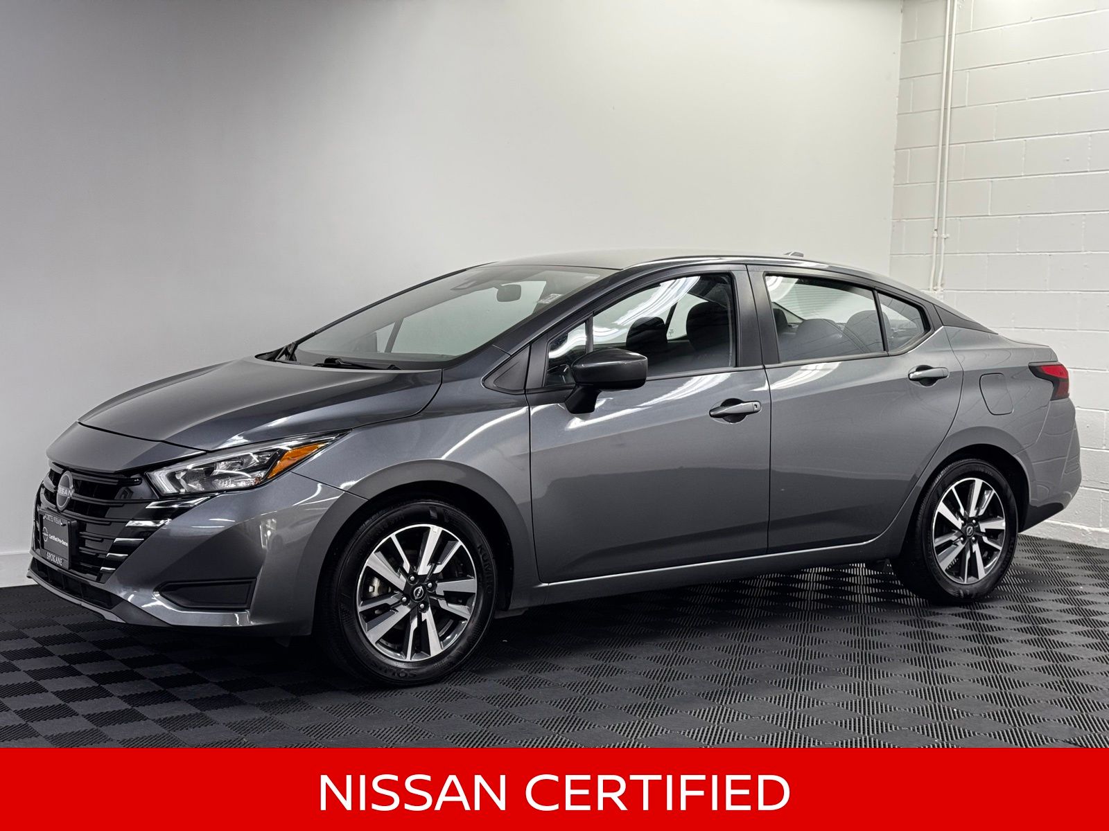 Gray (Gun Metallic) 2025 Nissan Versa Sedan Front-Wheel Drive Continuously Variable Transmission
