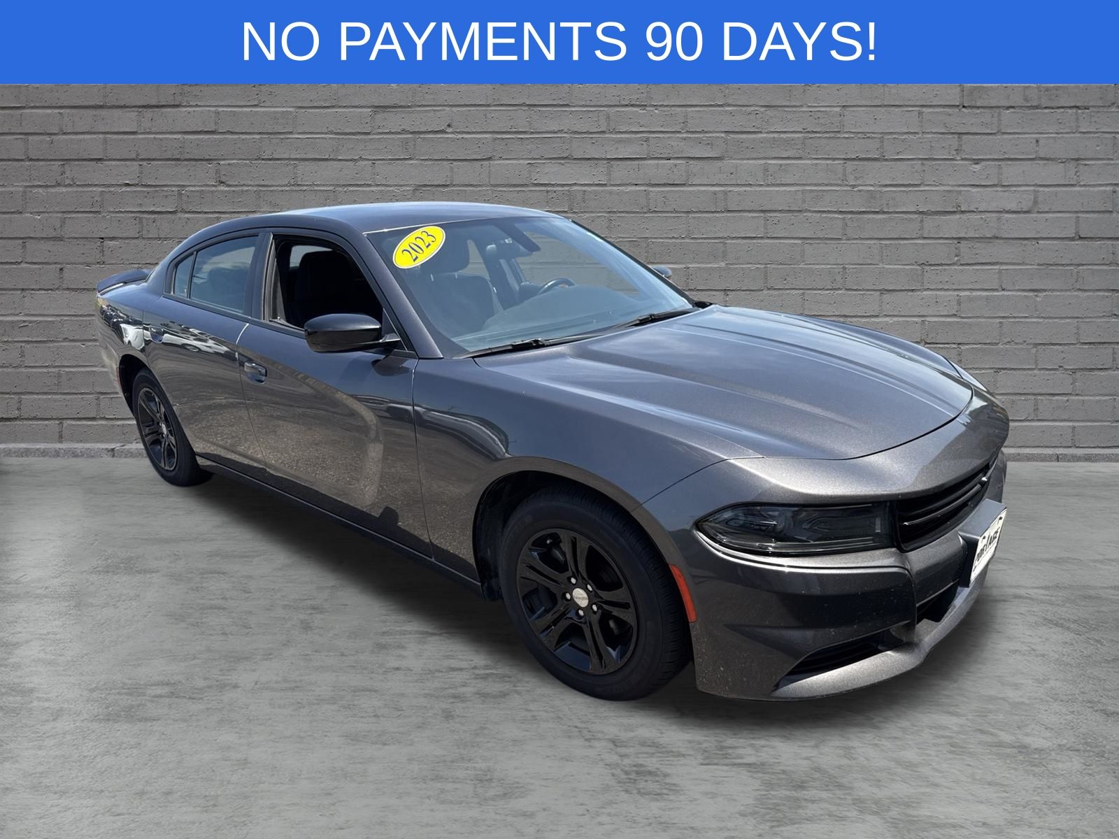 Gray (Granite Crystal Metallic Clearcoat) 2023 Dodge Charger Sedan Rear-Wheel Drive 8-Speed Automatic
