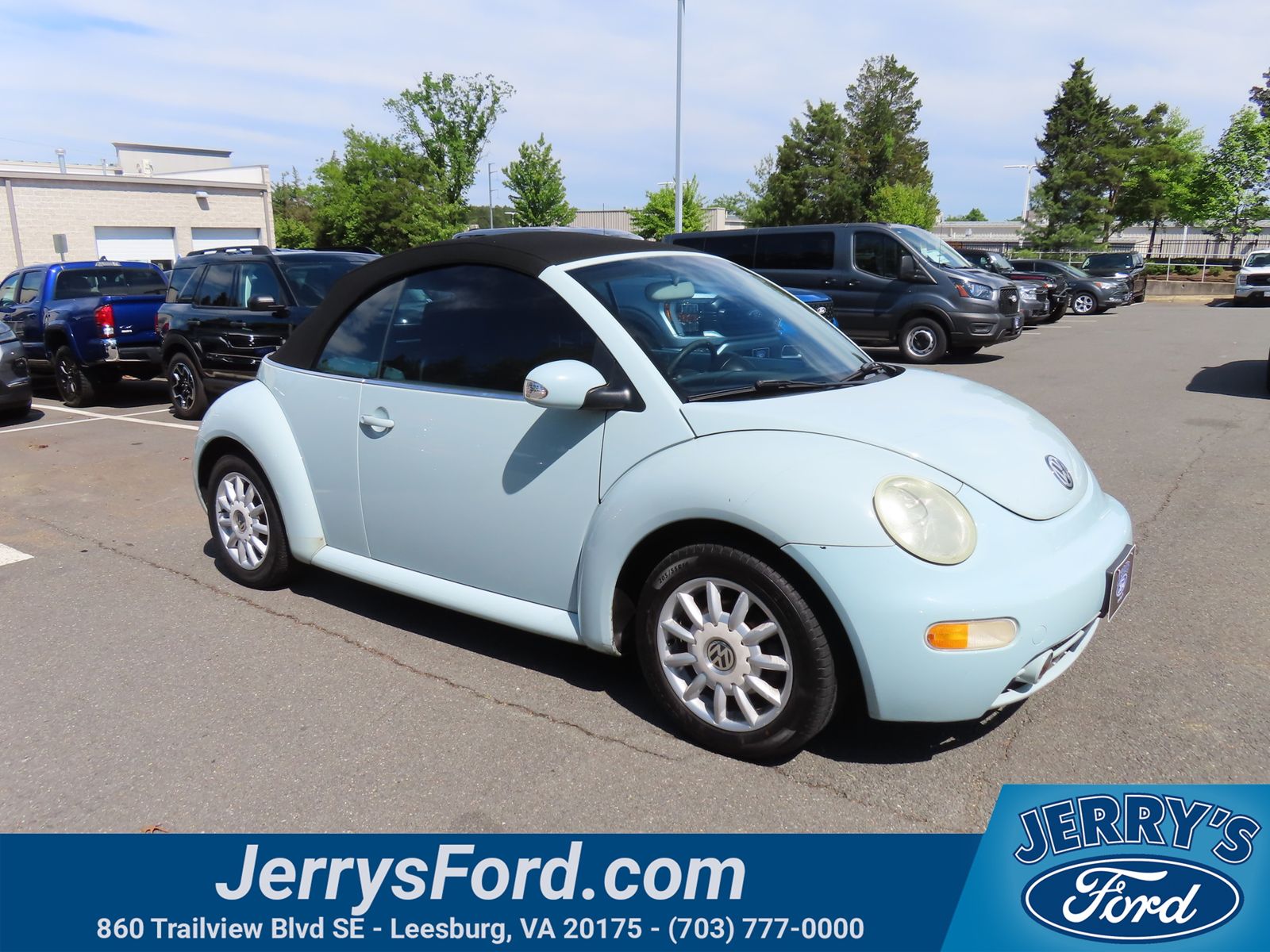 Blue 2005 Volkswagen Beetle GLS Convertible Convertible 6-Speed Automatic
