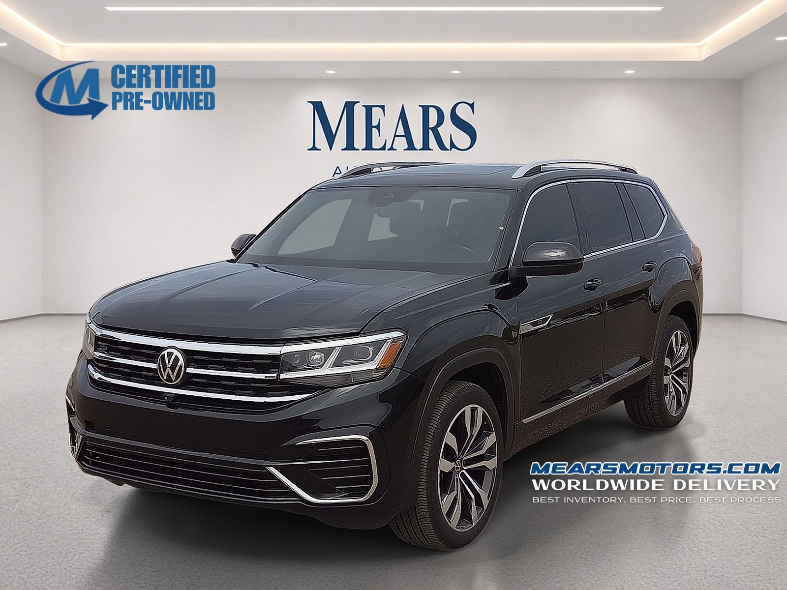 Deep Black Pearl 2022 Volkswagen Atlas SUV / Crossover All-Wheel Drive 8-Speed Automatic