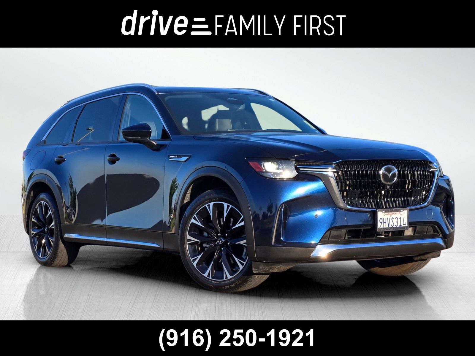 Deep Crystal Blue Mica 2024 Mazda CX-90 PHEV Premium Plus AWD SUV / Crossover All-Wheel Drive 8-Speed Automatic