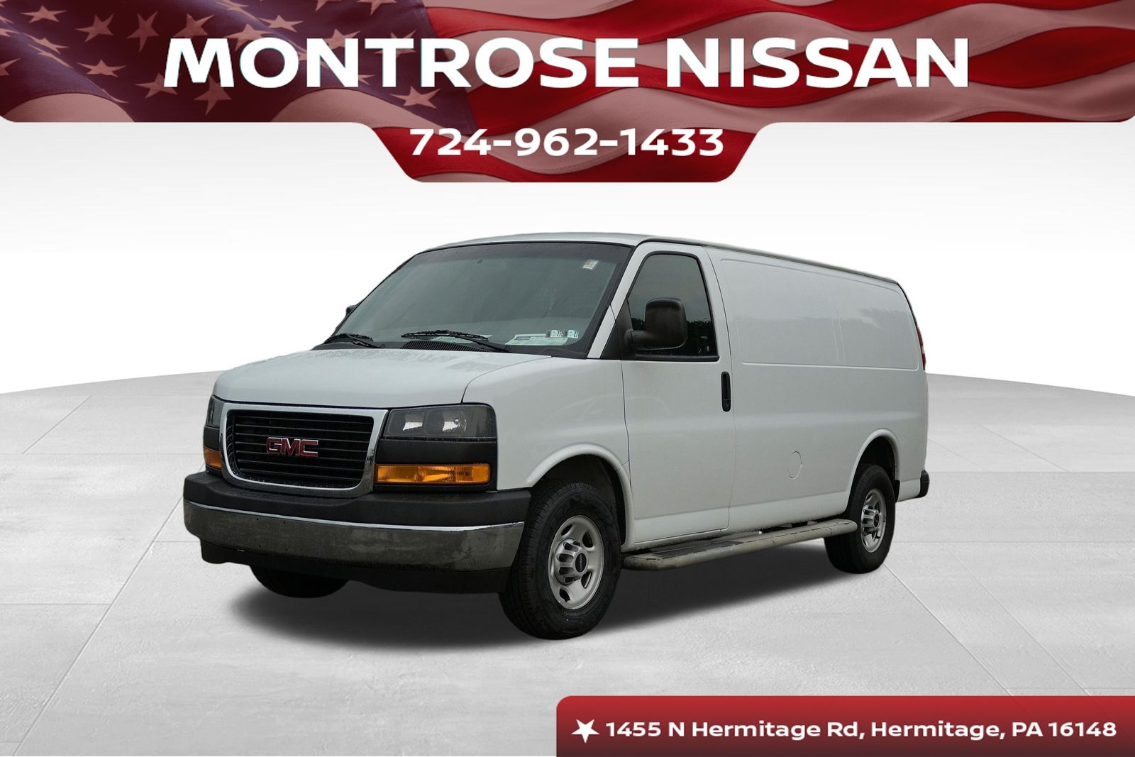 Summit White 2019 GMC Savana Cargo Van Rear-Wheel Drive 6-Speed Automatic Overdrive