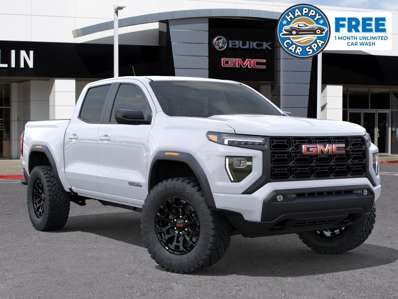 Summit White 2026 GMC Canyon Elevation Crew Cab RWD Pickup Truck 4X2 8-Speed Automatic