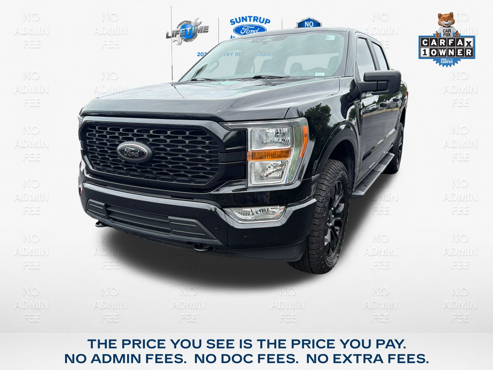 Black Metallic 2022 Ford F-150 Pickup Truck Four-Wheel Drive Automatic