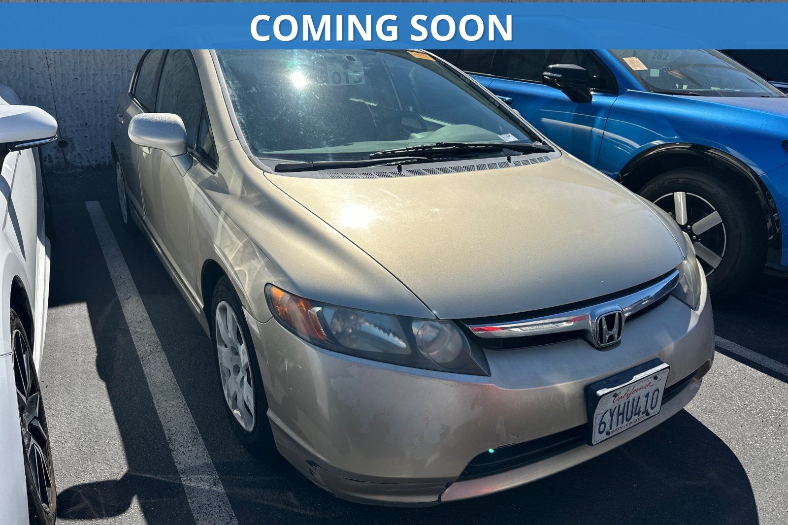 Brown (Borrego Beige Metallic) 2008 Honda Civic Sedan Front-Wheel Drive 5-Speed Automatic