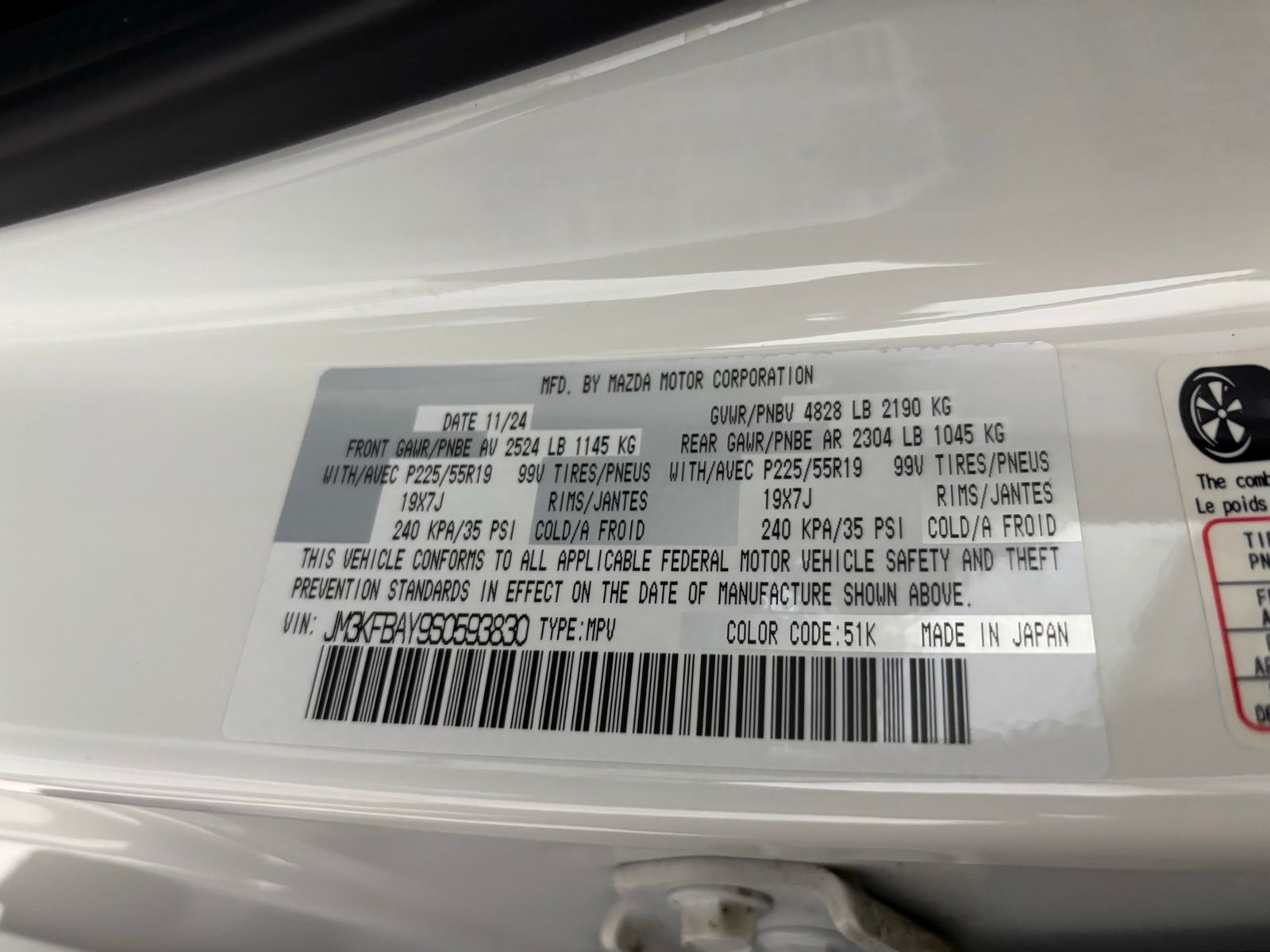 Used Car 2025 Mazda Cx-5  Wagon 4 Dr. 2.5 Carbon Turbo All Wheel Drive For Sale Under $35,000 In Austin, Texas