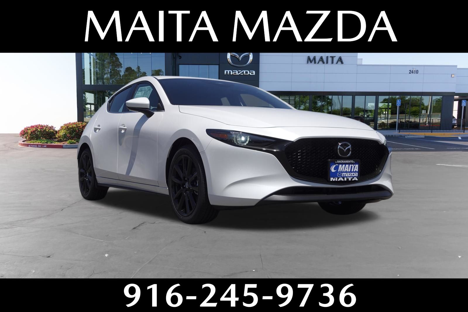 Snowflake White Pearl Mica 2026 Mazda MAZDA3 Hatchback Front-Wheel Drive 6-Speed Manual