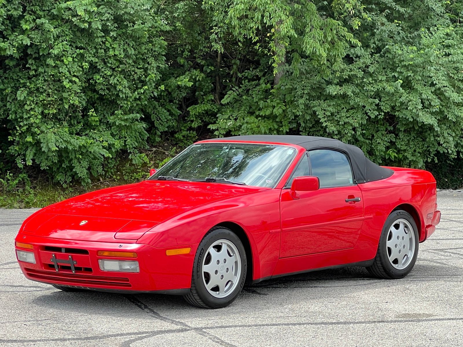 Guards Red 1990 Porsche 944 S2 Convertible Convertible Rear-Wheel Drive 5-Speed Manual