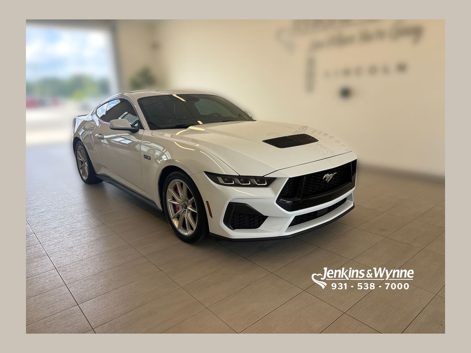 Oxford White 2024 Ford Mustang Coupe Rear-Wheel Drive 6-Speed Manual